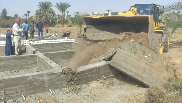 إزالة التعديات بأسيوط 