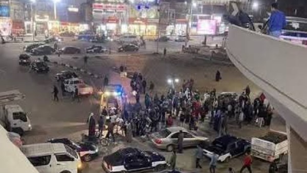 جانب من حادث كوبري الثقافة بسوهاج