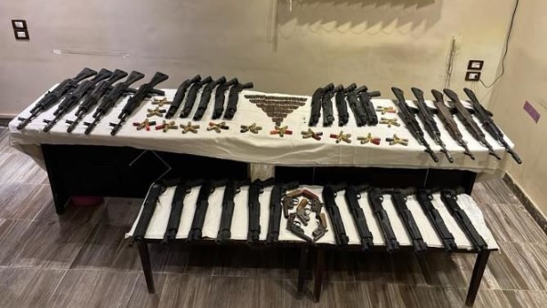 جانب من المضبوطات بسوهاج