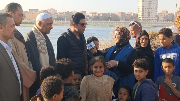 أنغام الجنايني مديرة صدى البلد بسوهاج ونائب المحافظ بالجزيرة المستجدة