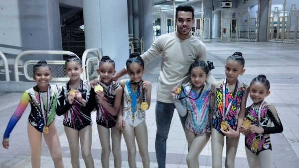 7 بطلات من الأقصر يتوجن بالميداليات الذهبية في بطولة كأس مصر لجمباز الأيروبيك تحت 8 سنوات