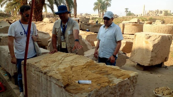 استكمال مشروع التوثيق والحفظ بالمصاطب الشمالية في الكرنك ضمن أعمال البعثة الإسبانية بالأقصر