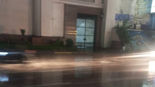 هطول أمطار غزيرة بالإسكندرية