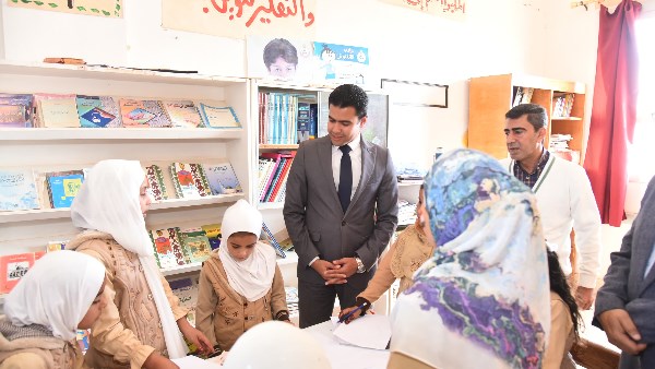 نائب المحافظ  يتفقد  أعمال القافلة 