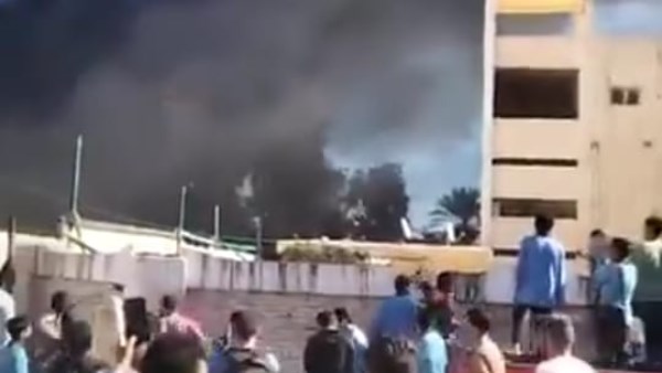 حريق بمدرسة الصنايع