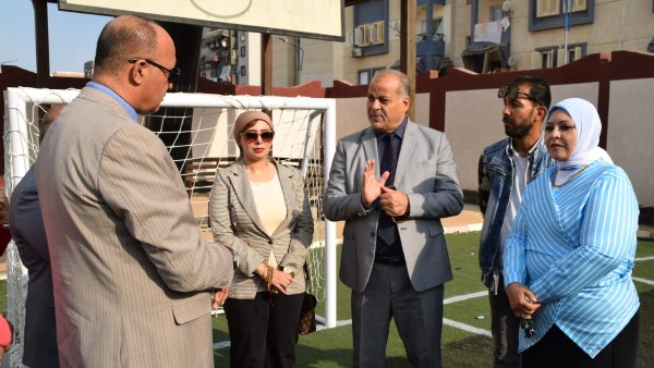 افتتاح ملعبا متعدد الأغراض ومنطقة ألعاب للأطفال بمدرسة الإسكان الاجتماعي ٣