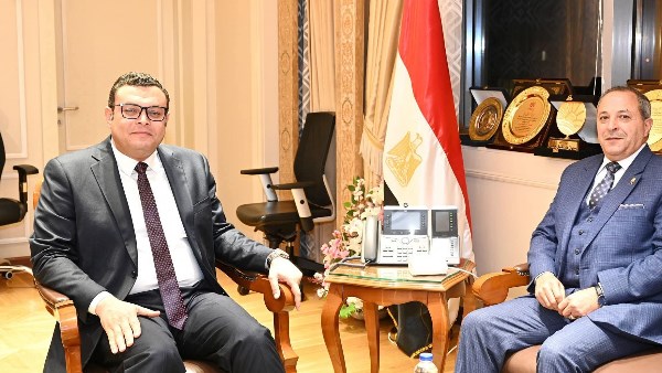 لبحث استعدادت بورسعيد للتعامل مع موسم الأمطار الشربيني يستقبل حبشي  