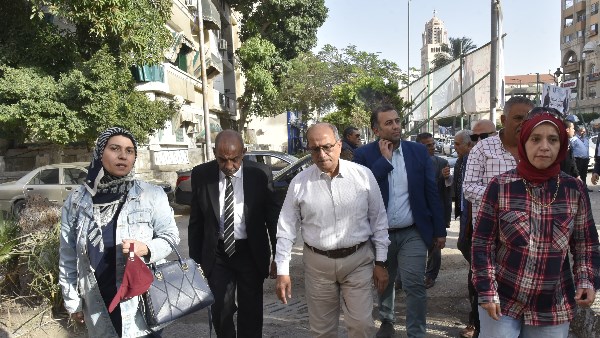 جولة تفقدية لسكرتير عام  بورسعيد وقيادات الشركة القابضة لمياه الشرب والصرف الصحي بمحطات الرفع