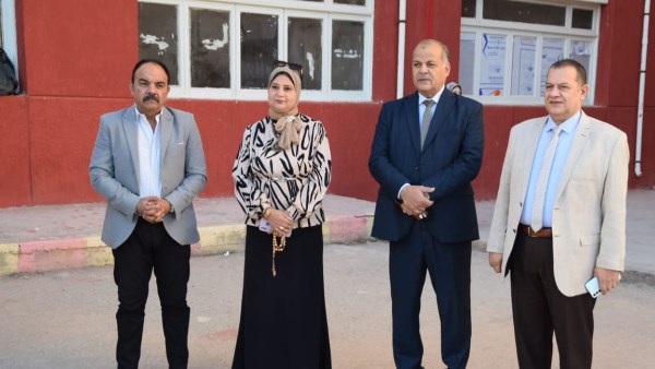 بورسعيد | الغرباوي يشارك طالبات مدرسة 6 أكتوبر الثانوية للبنات طابور الصباح