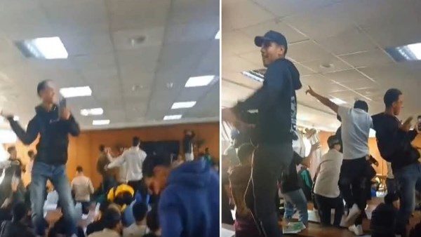 طلاب كلية التربية الرياضية بجامعة طنطا 