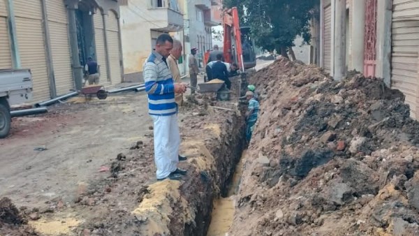 تجديد خط مياه 