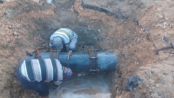 تجديد خط مياه 