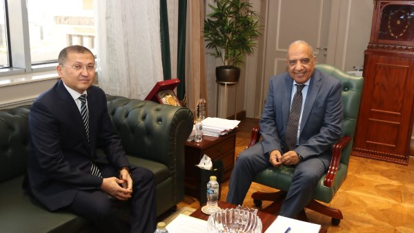 وزير الكهرباء خلال اللقاء