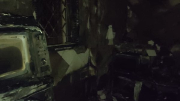 حريق مطبخ مكتب المخرج خالد يوسف