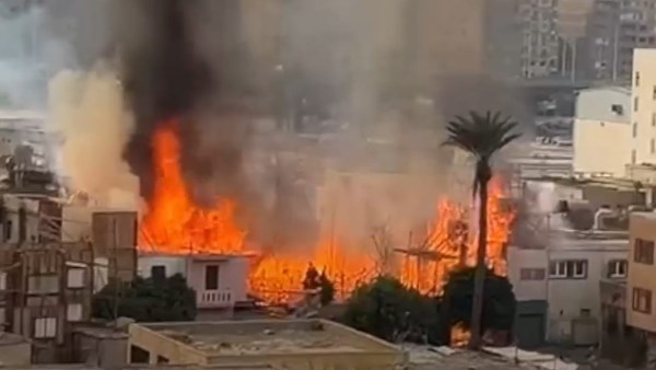 حريق استوديو مصر