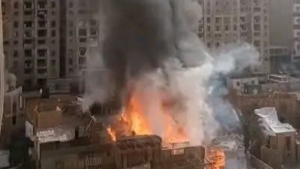 حريق ستديو مصر