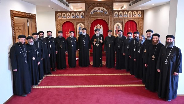 البابا يستقبل وفد كهنة الأرشيديوسس