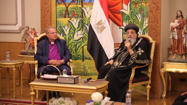 البابا تواضروس والقس أندرية زكي 