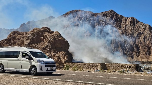 اثار حرق القمامة 