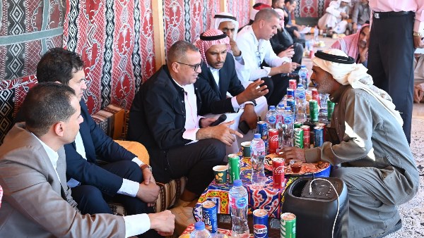 محافظ جنوب سيناء مع مشايخ بدو النقب