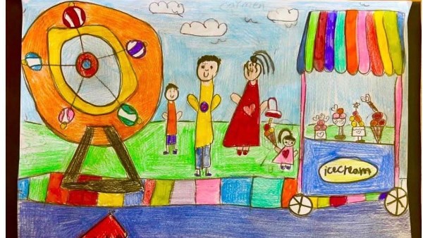 الرسمة الفائزة بالمركز الاول 