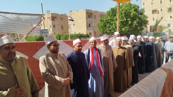 مشايخ أوقاف جنوب سيناء خلال التصويت 