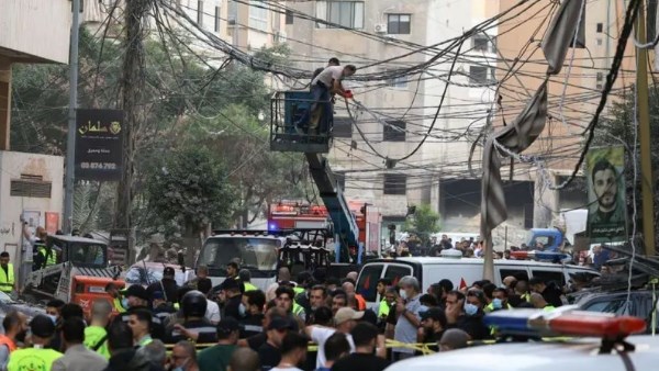 موقع غارة إسرائيلية في الضاحية الجنوبية لبيروت