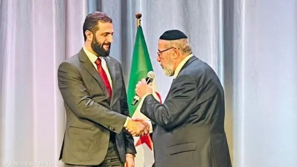 الرئيس السوري و الحاخام اليهودي