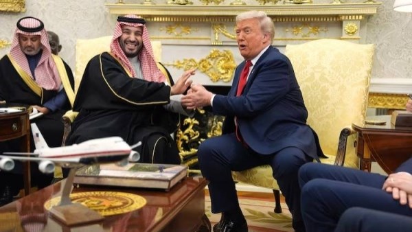 ولي العهد السعودي و الرئيس الأمريكي 