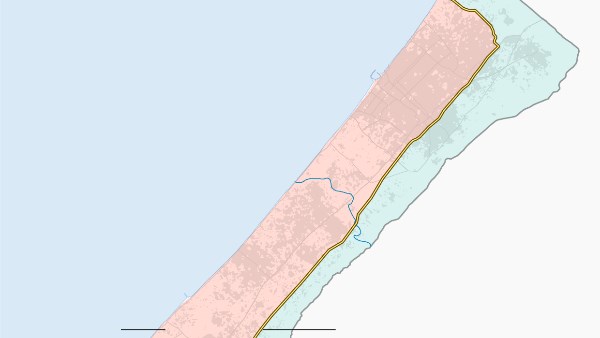 تقسيم غزة لمنطقتين حمراء وخضراء