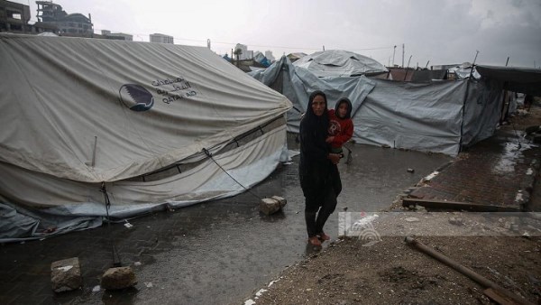  غرق الخيام في غزة