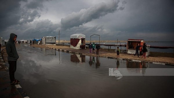 غزة تغرق بسبب الأمطار