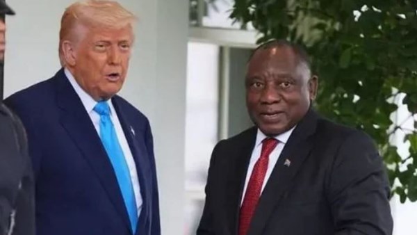 رئيس جنوب أفريقيا وترامب
