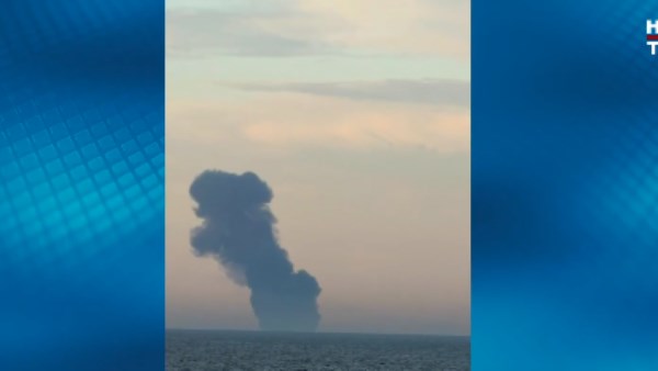 انفجار لغم في ناقلة نفط بالبحر الأسود