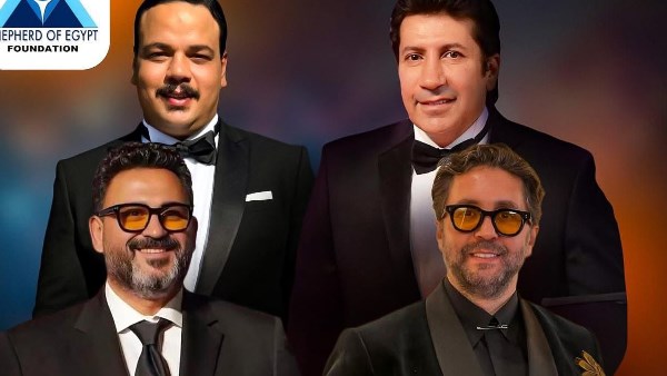  هاني رمزي وأكرم حسني وهشام ماجد و مصطفى غريب 