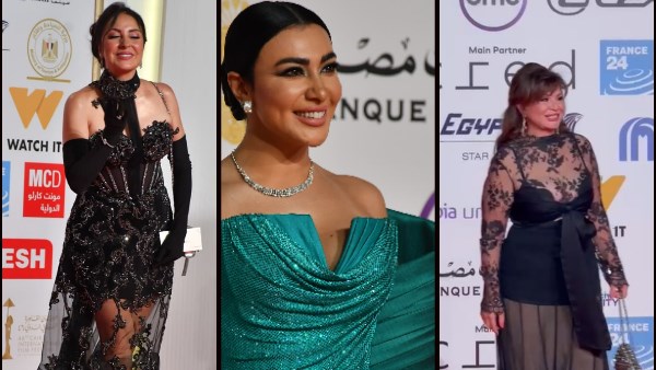 إلهام شاهين وميريهان حسين ونيرمين الفقي