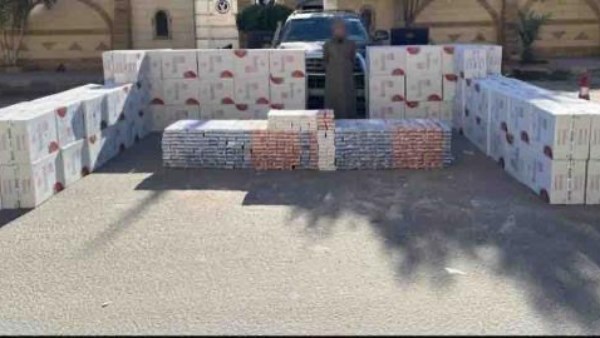 القبض على شخص بحوزته 87 الف عيوة سجائر مجهولة المصدر بمطروح