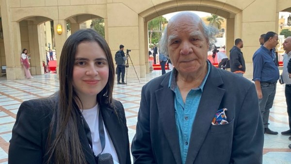 مدير التصوير محمود عبد السميع مع أوركيد سامي 