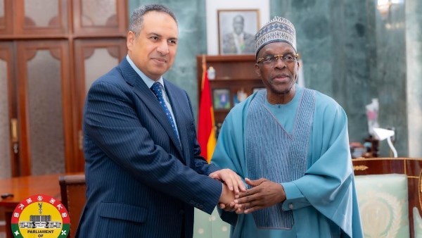 السفير المصري في أكرا يبحث مع رئيس البرلمان الغاني وزعيم الأغلبية تعزيز العلاقات البرلمانية بين البلدين السفير المصري في أكرا يبحث مع رئيس البرلمان الغاني وزعيم الأغلبية تعزيز العلاقات البرلمانية بين البلدين