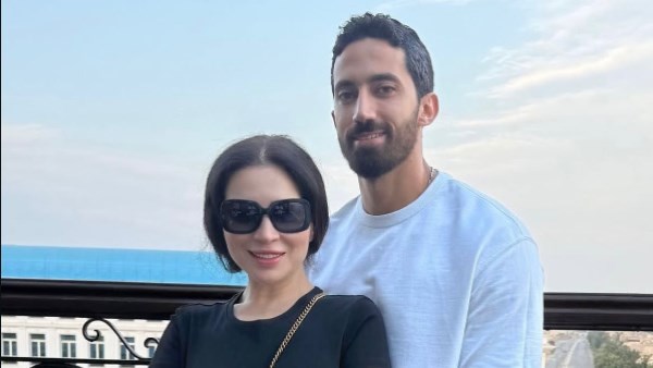 مي عز الدين وزوجها 