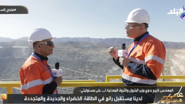 وزير البترول مع أحمد موسى 