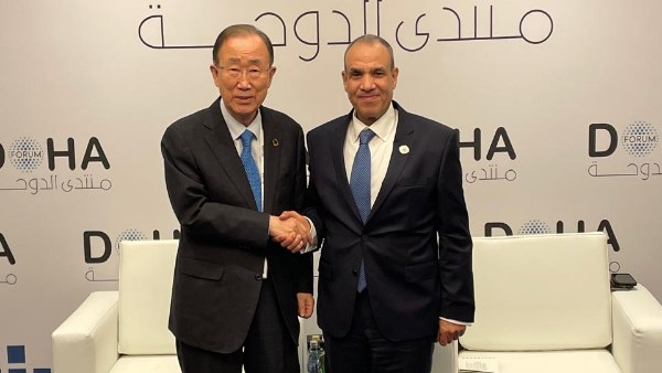 وزير الخارجية يلتقي سكرتير عام الأمم المتحدة السابق