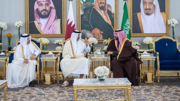 ولي العهد السعودي و أمير قطر 