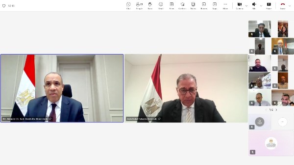 جانب من اللقاء الافتراضي 