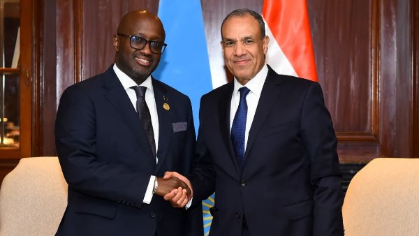 وزير الخارجية و نظيره الرواندى