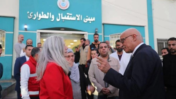 وفد كندي يثمن جهود وزارة الصحة في علاج الجرحى الفلسطينيين بالمستشفيات المصرية وفد كندي يثمن جهود وزارة الصحة في علاج الجرحى الفلسطينيين بالمستشفيات المصرية