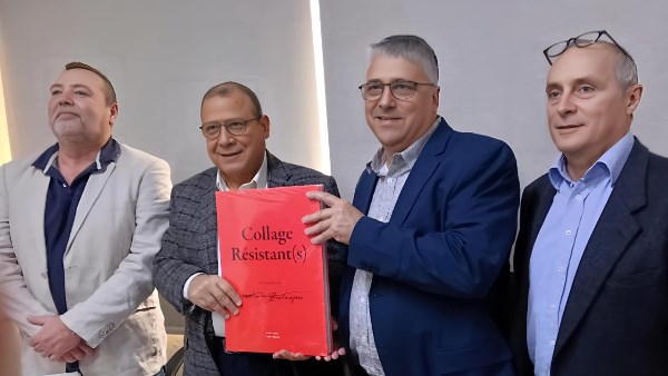 مجدي البدوي نائب رئيس اتحاد عمال مصر ونظيره الفرنسي 