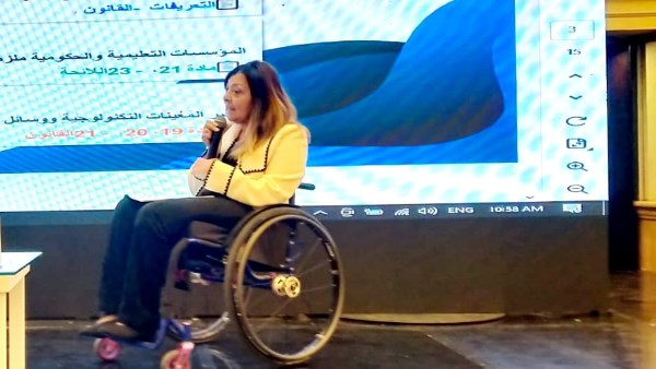 الدكتورة إيمان كريم المشرف على المجلس القومي للإعاقة 