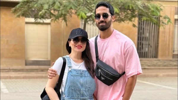 مى عز الدين وزوجها