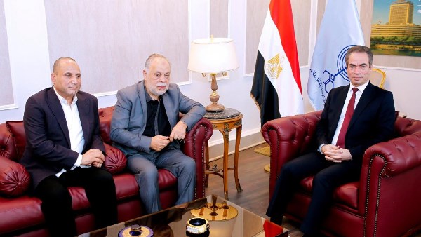 نقيبا الممثلين والسينمائيين في ماسبيرو لبحث التعاون المشترك 